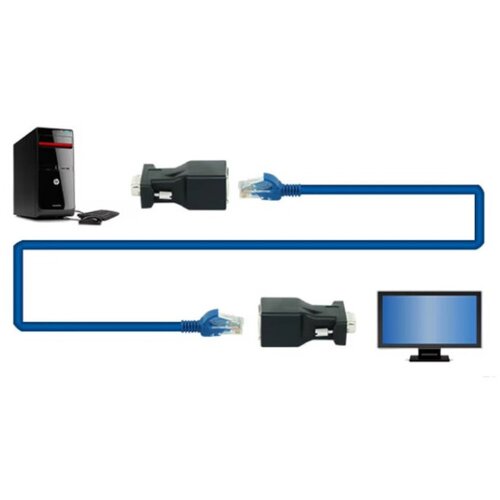  DEX-VGA-06 Gembird VGA extender 30m preko LAN kabla Slike