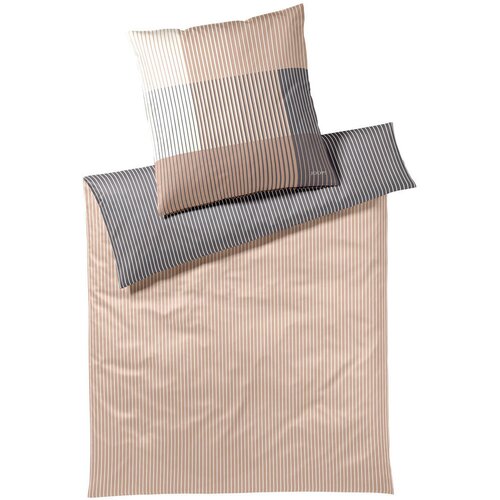 Joop! POSTELJNINA DIVIDED 200/200 cm mako saten rjava Cene