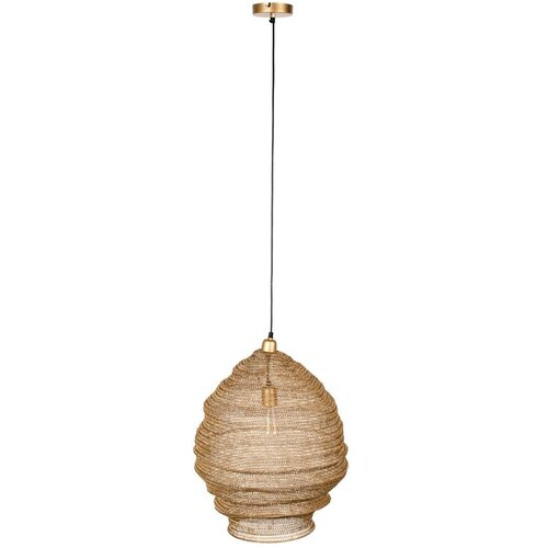 White Label Zlata viseča svetilka Lena, &amp;oslash; 48 cm Slike