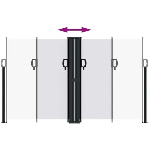  Uvlačiva bočna tenda 140 x 1000 cm bijela Slike