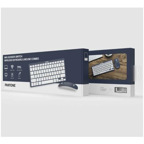 Pantone bežična tastatura sa mišem teget boje Cene