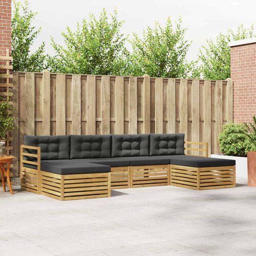  Set vanjskih sofa 6 pcs Bijela i antracit 325 x 162,5 x 73 cm Cene