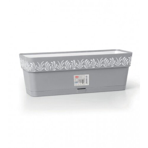 STEFANPLAST Saksija 50x18x17cm Gaia 88801 siva Slike