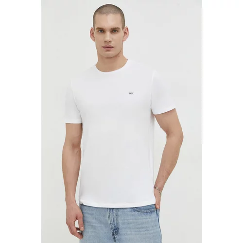 Diesel Pamučna majica 3-pack za muškarce, boja: bijela, bez uzorka