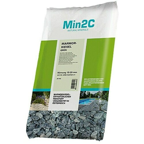 Min2C ukrasni kamenčići (zelene boje, granulacija: 15 mm - 25 mm, 25 kg) Cijene