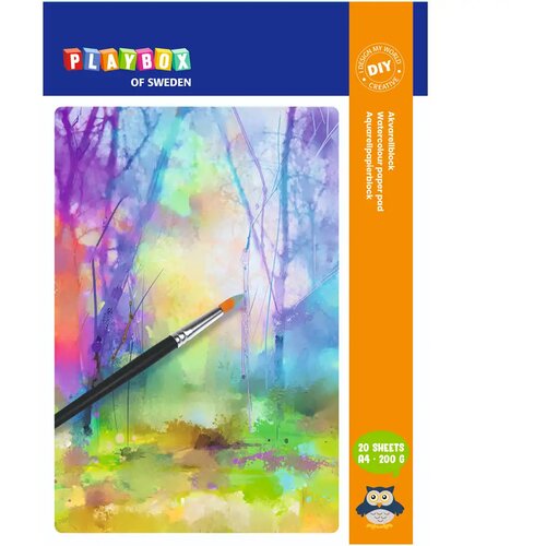 Playbox Bel papir za akvarel A4, 20 listov Cene