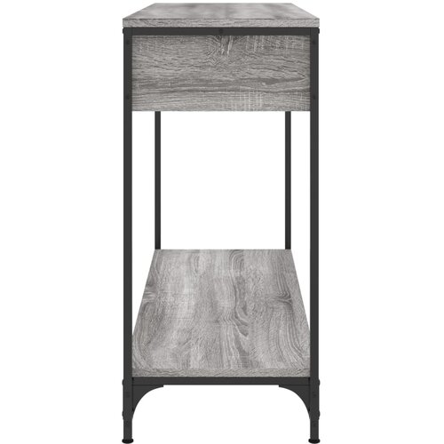  Konzolni stol siva boja hrasta 100x34,5x75 cm konstruirano drvo Slike