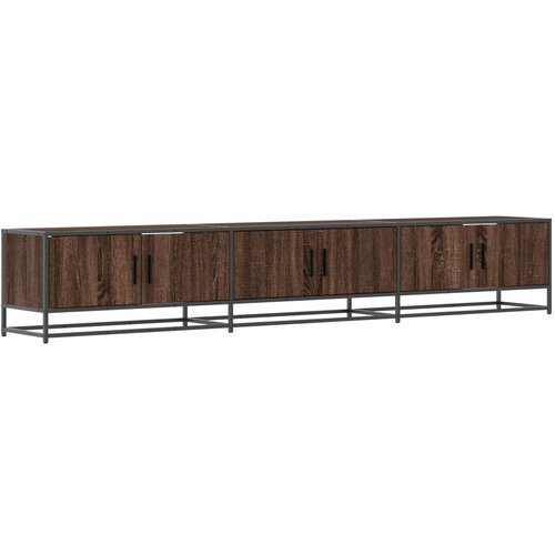 Maison Chic TV omarica - TV stojalo - Televizijska omarica rjav hrast 240x35x41 cm inženirski les, (21698686) Slike