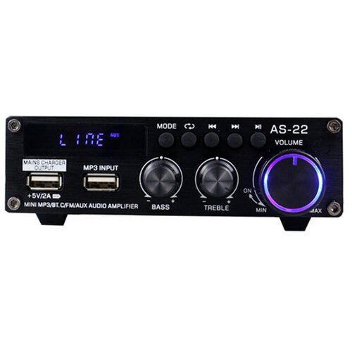 BlitzWolf AS-22 avdio ojačevalnik, 45 w, bluetooth 5.0, usb + daljinski upravljalnik (črn), (20817145) Cene