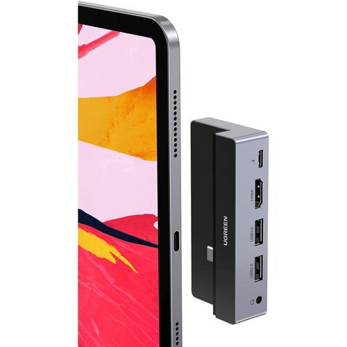 Ugreen USB-C na 2xUSB 3.0+HDMI+3.5mm+PD iPad Converter - box Cene