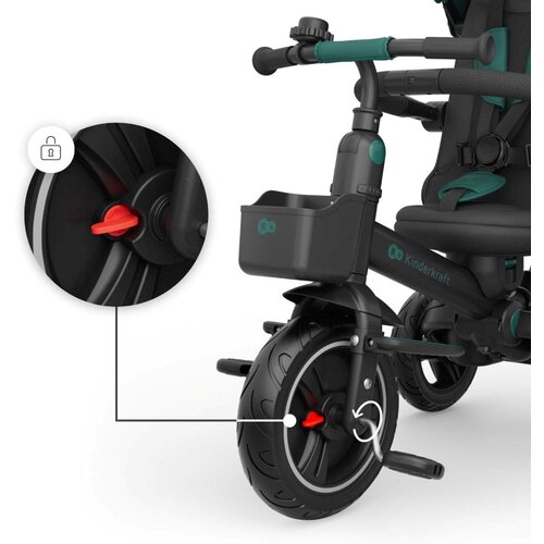 Kinderkraft Tricikl SPINSTEP 2 PLUS, zeleni Slike