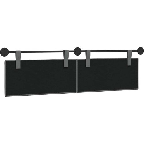  Držeće uzglavlje Zidne Tamno siva 170 x 55 x 5 cm tkanina - Tamno siva 160 cm bez LED Slike