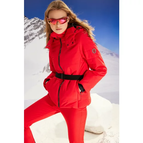 Trendyol Red Winter Essentials/Ski Collection Hooded Waterproof Puffer Jacket