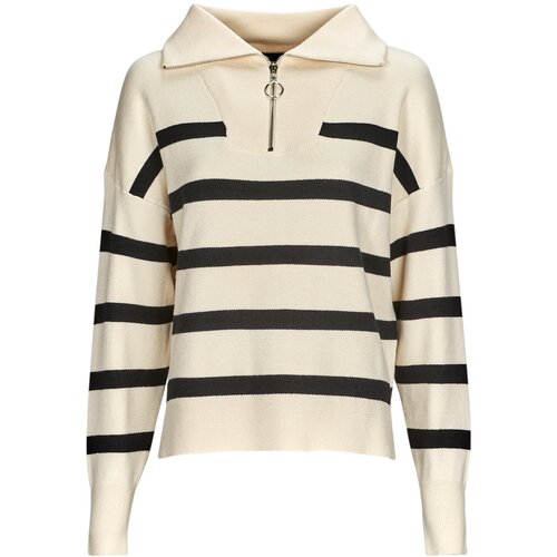 Vero_Moda VMSABA STRIPE LS HIGHNECK BLOUSE GA NOOS Bež Cijene