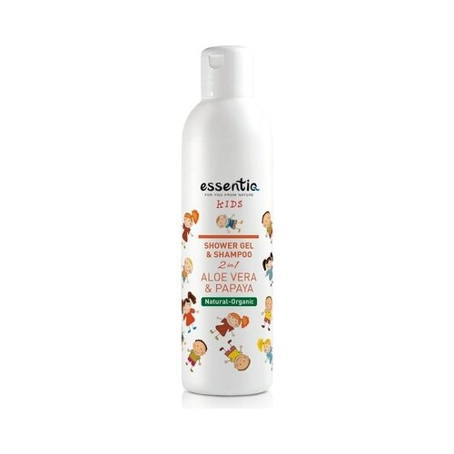 Essentiq 2v1 gel in šampon za prhanje za otroke s papajo in aloe vero Cene