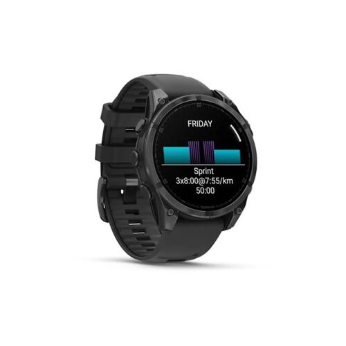 Garmin pametni sat fenix 8 47 mm AMOLED Slate Gray, Black remen Cene