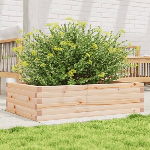VidaXL Vrtna sadilica 90 x 60 x 23 cm od masivne borovine Slike