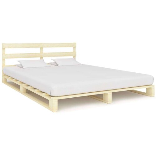 Posteljni okvir iz palet trdna borovina 160x200 cm, (20606383) Slike