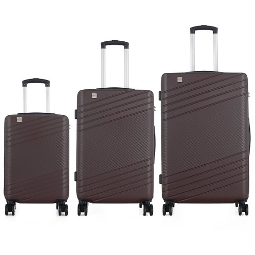 Semiline Unisex's 3-in-1 ABS Suitcases Set T5788-0 Slike