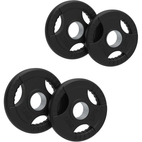 Monster Olimpijske gumijaste uteži Tri-Grip, črne, pari, kompleti 7,5 kg, (5000262530) Cene