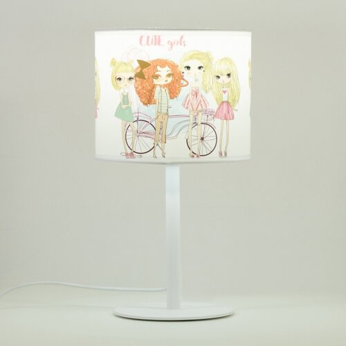  Dečija stona lampa GIRLS VIBES 1xE27/60W/230V, prečnik 18 cm, za devojčice Slike