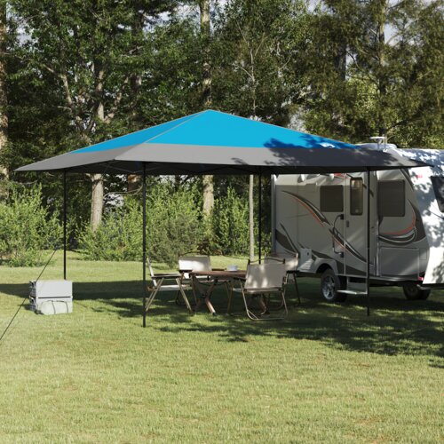 vidaXL Šator s nadstrešnicom Plava 400 x 400 x 227 / 236 / 245 cm Cijene