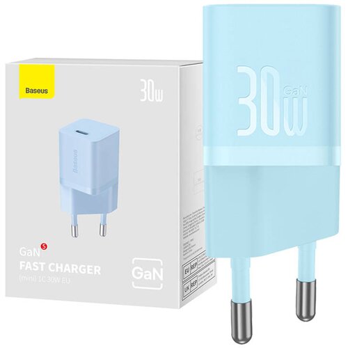 Baseus GaN5 30W mini omrežni polnilec (modri), (21065593) Cene
