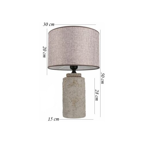 Opviq Stona lampa YL747, 30x20x50 cm, Siva Slike