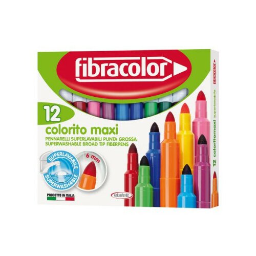  Flomasteri 12/1 maxi fibracolor 10630sw012sc ( 97/01817 ) Cene