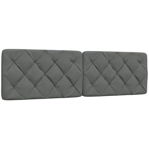 vidaXL Vzglavna stranica temno siva 180 cm blago Cene