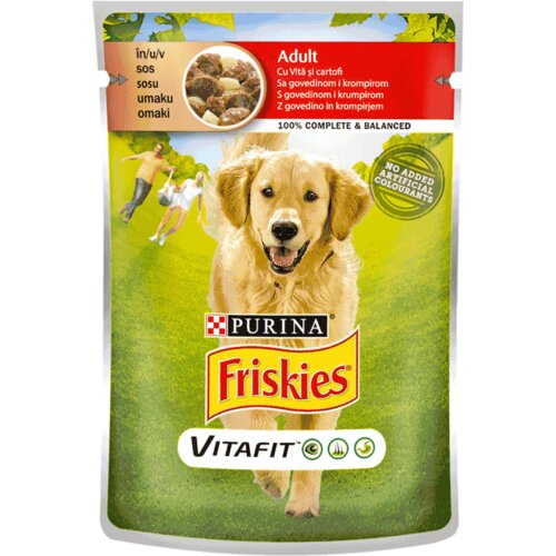 Friskies Dog Govedina i Krompir, 85 g Slike