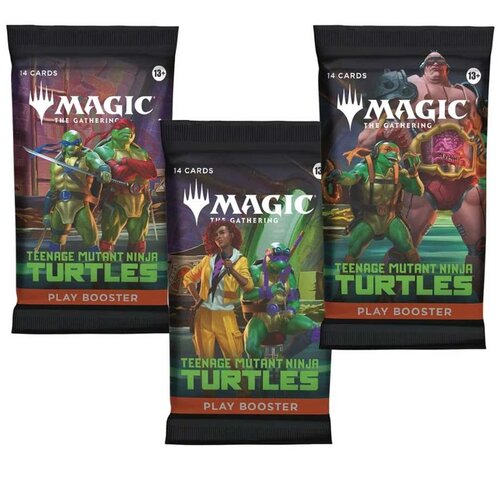 Wizards of the Coast Magic: The Gathering Teenage Mutant Ninja Turtles Play Booster, 1 paket, engleski Slike