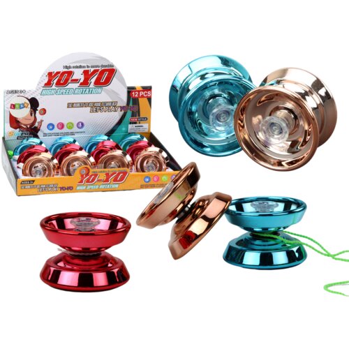 Yoyo Aluminum Classic Blue Gold Red Slike