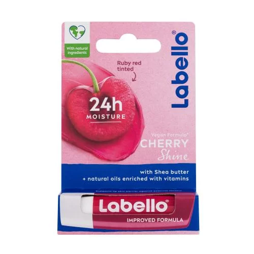 Labello Cherry Shine 24h Moisture Lip Balm balzam za ustnice 4.8 g