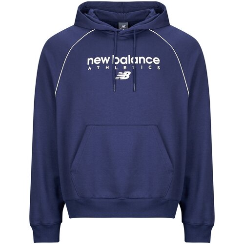 New Balance LINEAR GRAPHIC FLEECE HOODIE Tamno plava Cene