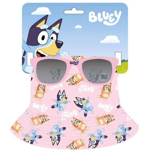 BLUEY Set ribarski &amp;scaron;e&amp;scaron;ir i sunčane naočale 53 cm Slike