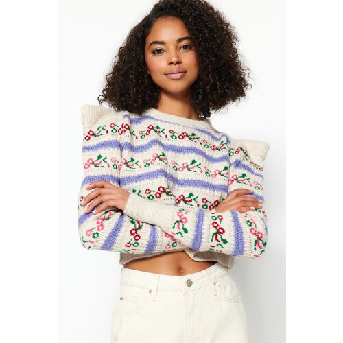 Trendyol Sweater - Beige - Regular fit Slike