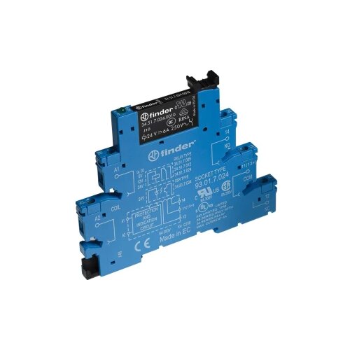 Finder 1 ST 38.51.3.240.0060 Nazivni napon: 240 V/AC 1 prebacivanje Slike