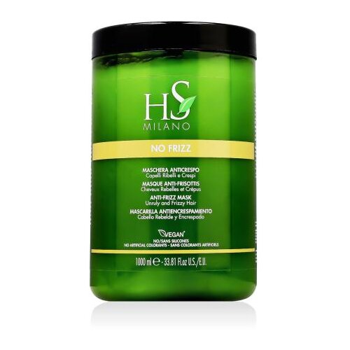 HS MILANO No Frizz Anti-Frizz Mask maska za lase neukrotljivi in po&scaron;kodovani lasje 1000 ml unisex Cene