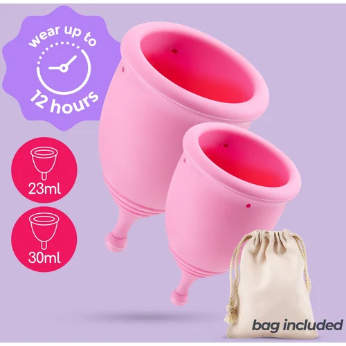 Crushious MINERVA S + L MENSTRUAL CUPS WITH POUCH