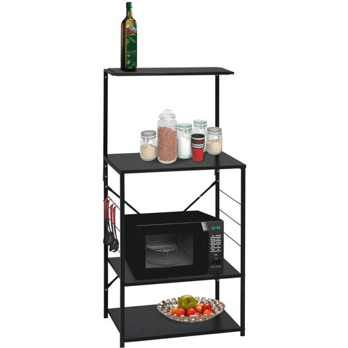 vidaXL Ormarić za mikrovalnu pećnicu crni 60x39,6x123 cm od iverice Cijene