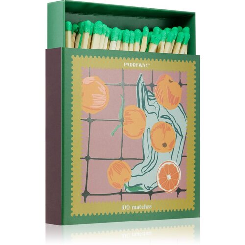 Paddywax Jumbo Boxed Oranges vžigalice 100 ks 1 kos Slike