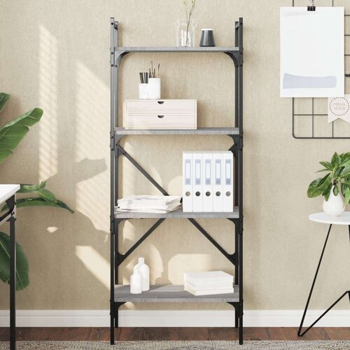  Regal za knjige 4 razine boja hrasta 56x31 5x138 5 cm drveni Cijene