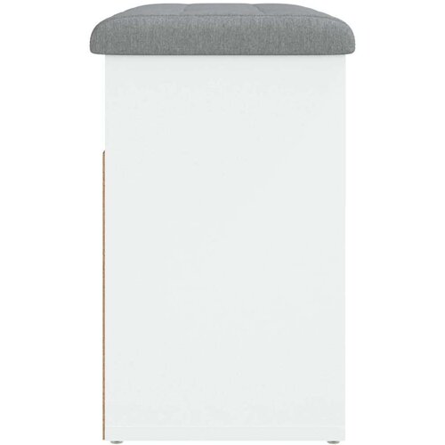  Klupa za cipele bijela 62x32x50 cm od konstruiranog drva Slike