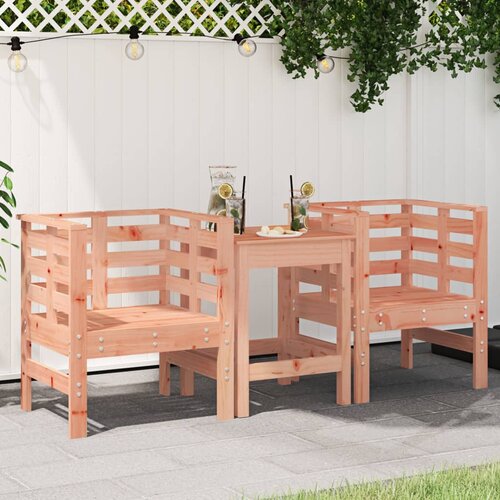  The Living Store Vrtni stol 2 kosa 61,5x53x71 cm trden les douglas - Vrtni Stol, (21453338) Slike