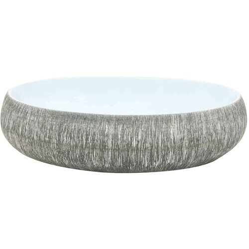 Nadpultni umivalnik siv in moder ovalen 59x40x15 cm k Slike