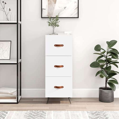  Komoda bijela 34 5 x 34 x 90 cm od konstruiranog drva Cijene