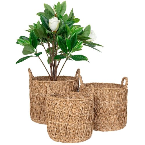 House Nordic Ko&amp;scaron;are u setu 3 kom od morske trave &amp;oslash; 32x30 cm Krabi &amp;ndash; Slike