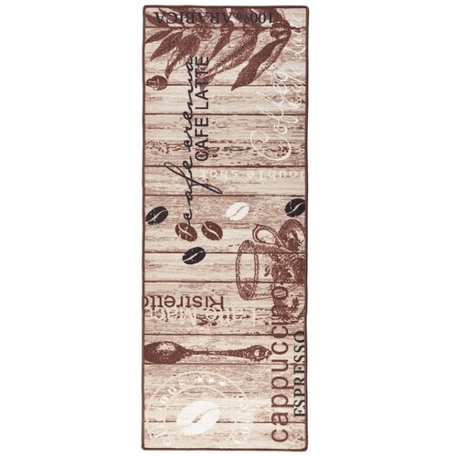 Hanse Home smeđi kuhinjski tepih Delicious Coffee, 67 x 180 cm Slike