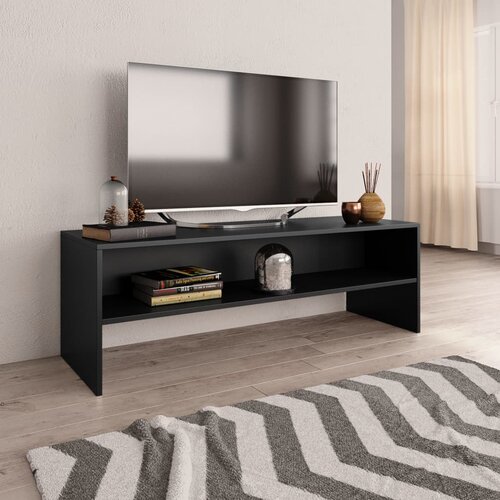 TV ormarić crni 120 x 40 x 40 cm konstruirano drvo Cijene